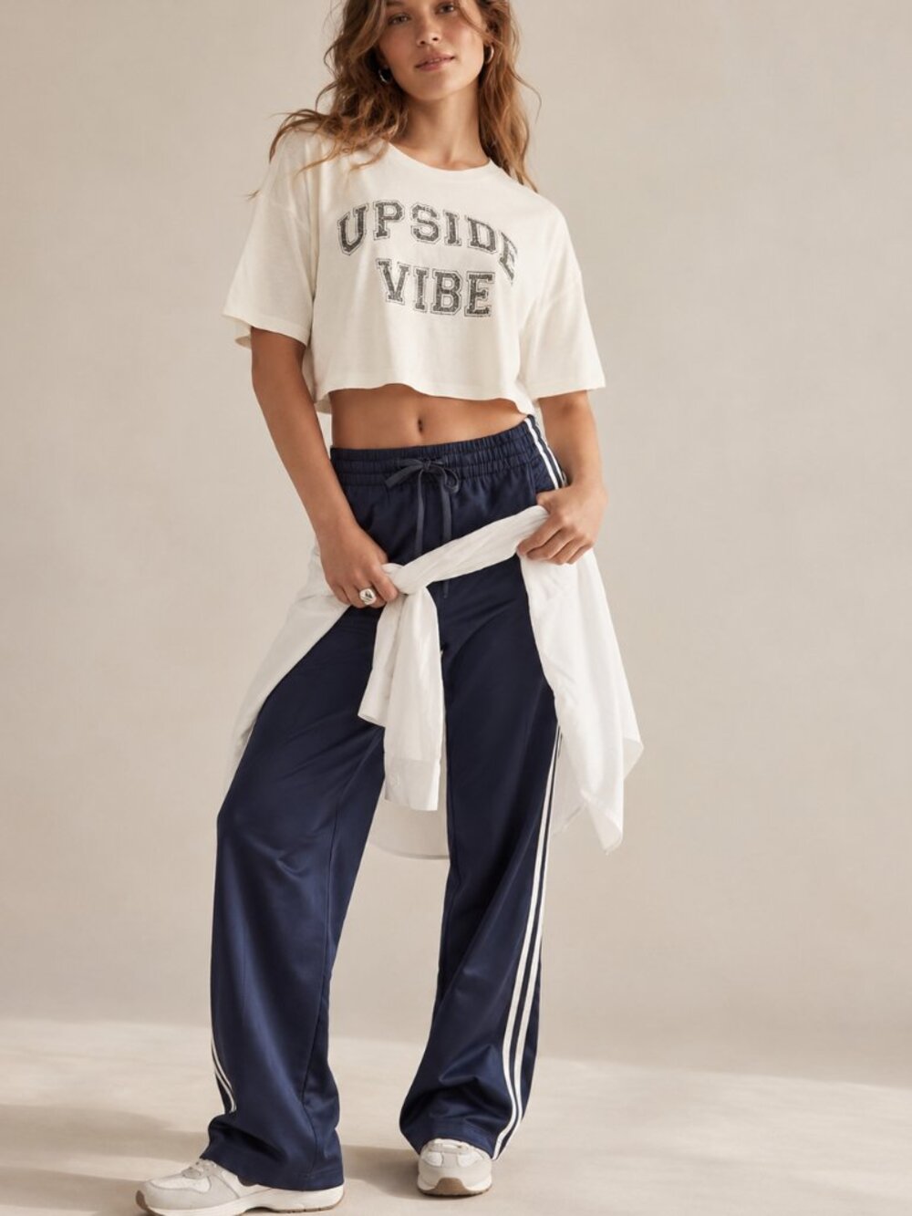 The Upside Anthropologie Vibe Cisco Crop Hemp Cotton Blend T-Shirt